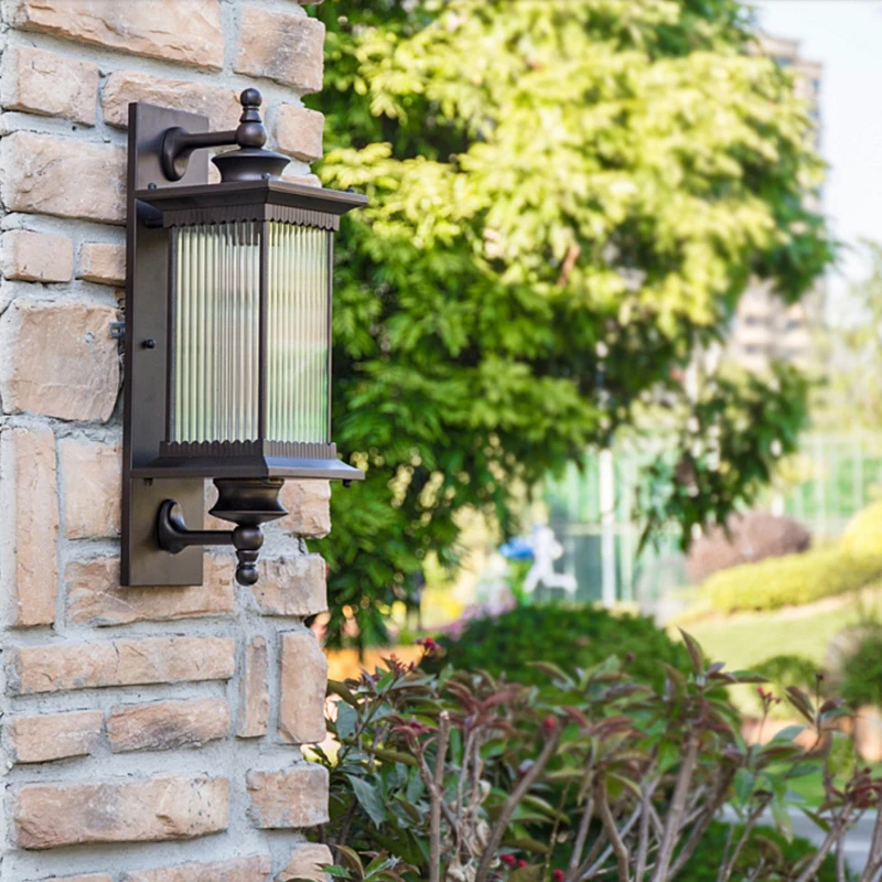 Retro Outdoor Waterproof Lighting Wall Lamps European Style Garden Corridor Balcony Exterior Wall Residential Porch Lamp 3