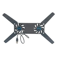 USB Powered Laptop Cooling Pad with Double 60mm Fans Foldable Cooler Pad Notebook Cooling Pad for Notebook Laptop PC Computer - Image 2