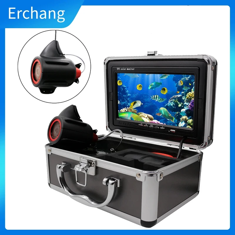 Caméra pêche sur glace 7 pouces 24 LEDs détecteur poissons hiver carpe accessoires pêche froide