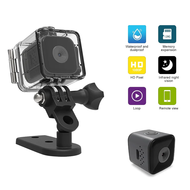 Sq28 Action Camera Ultra Hd 1080P Fotocamera Sportiva Mini Videocamere Da Esterno Dv Registrazione Video Cam Subacquea 30M Impermeabile