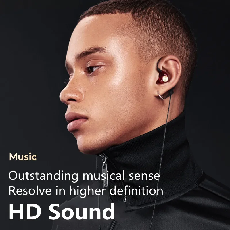 Android Mobile Phone DrivebyWire Headset Metal Heavy Bass Computer PC Headset InEar Sports Headset 6