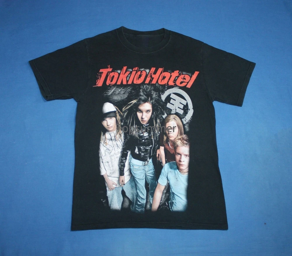 

Tokio Hotel Tour T-Shirt Short Sleeve Cotton Black Men Size S To 3Xl