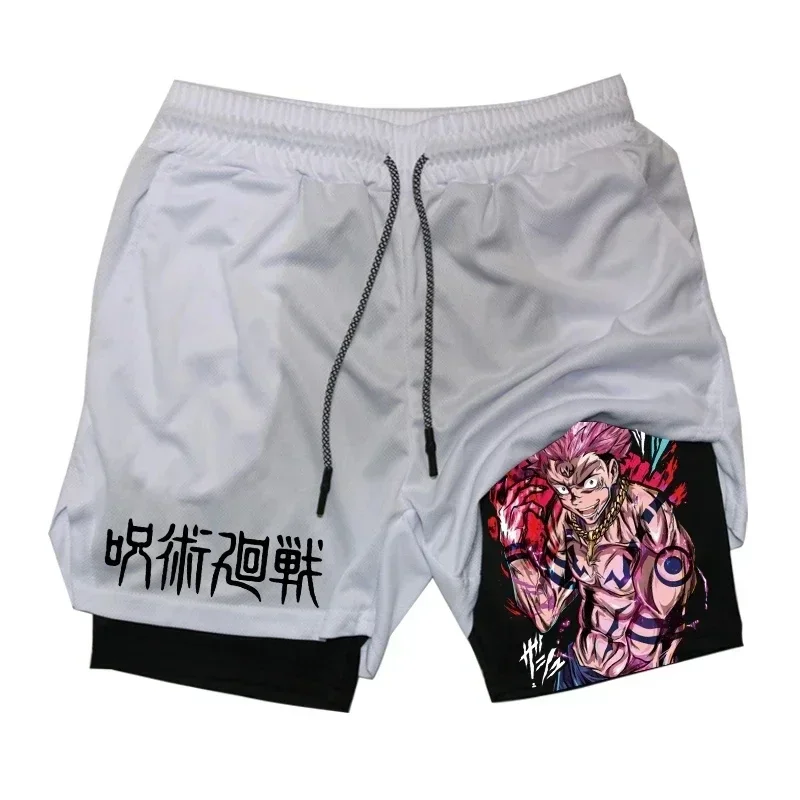 Men's quick drying compression shorts with breathable shorts and animated prints for performance sports gyms 5