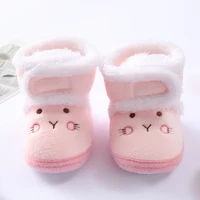 Baby Cartoon Bear Cotton Shoes 0-18 Months Baby Soft Bottom Walking Shoes Newborn Padded Warm Snow Boots 4