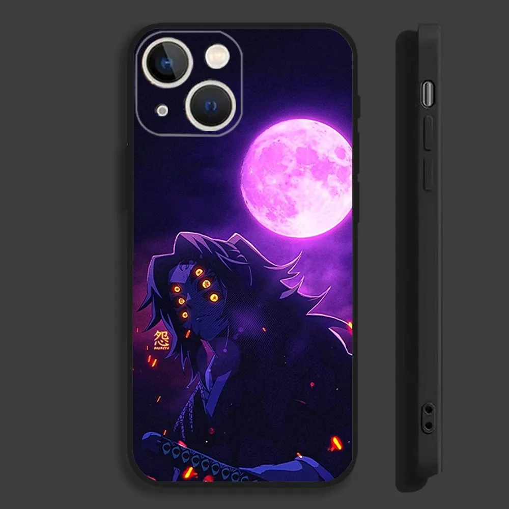 Chic K-Kokushibo Anime Art Soft Black Phone Case