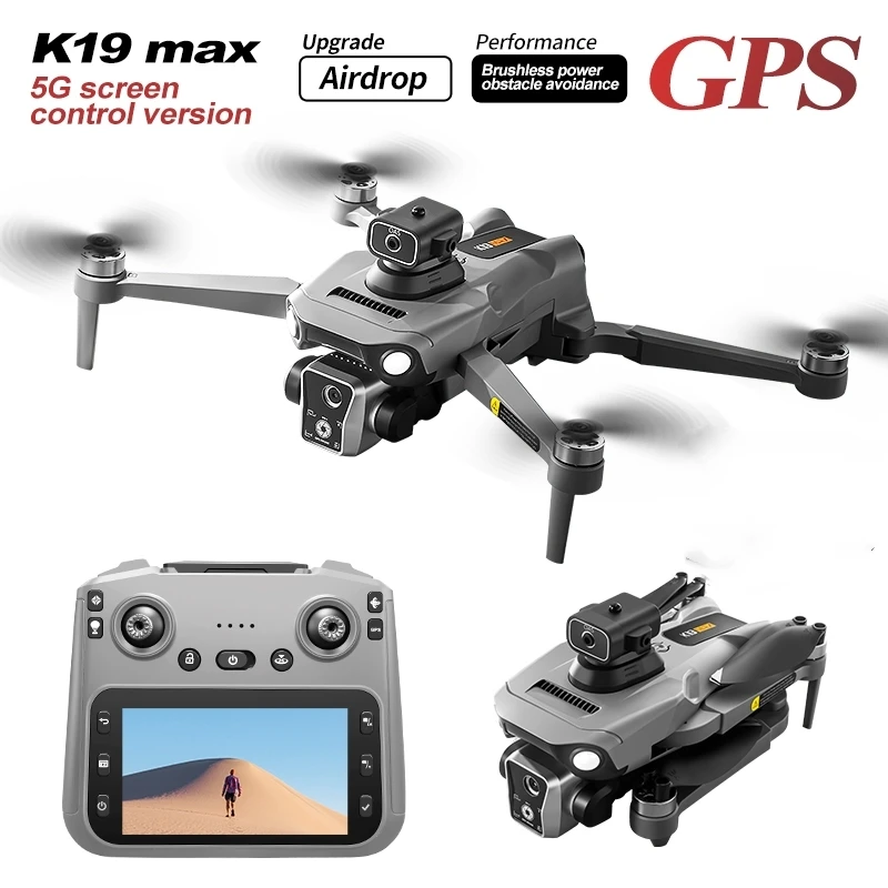 K19 Max. 360 ° ° Laser OAS Drone professionale Fotografia aerea a 3 assi Immagine ad alta definizione con GPS Mavic Mini - immagine 5
