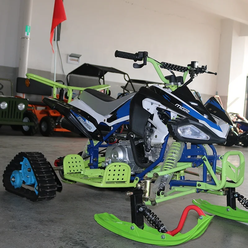 Gasoline Snow Scooter 125cc Mini Snowmobile Ski Snow Motorcycle for Adults&Child