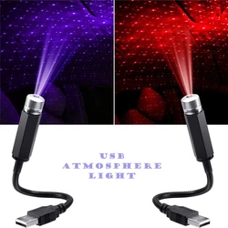 Mini lampe LED ciel étoilé romantique, projecteur galaxie étoile alimenté par USB, luminaire décoratif de plafond pour toit de voiture, Plug and Play, 5V 