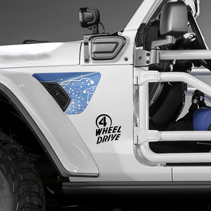 4) 2" JK Willys Decal Wheel Rim Sticker For Grand Cherokee