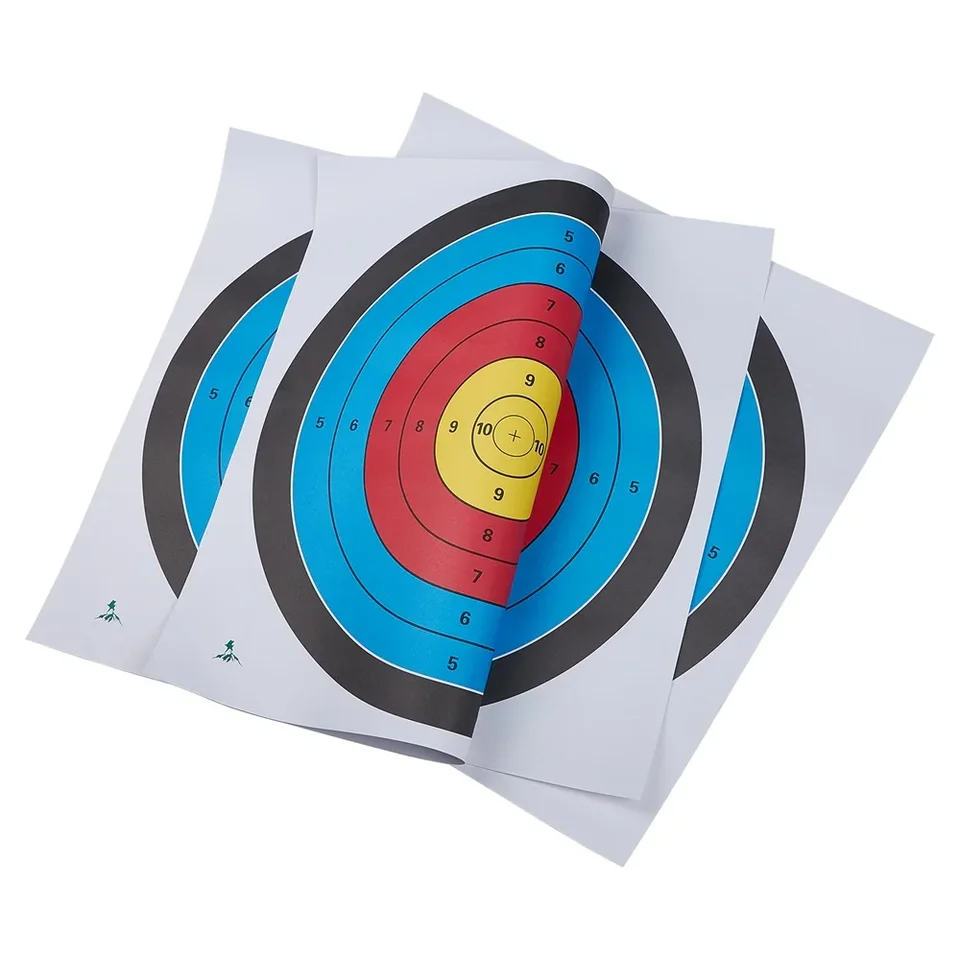 30 Bersagli Per Tiro Con Arco 40x40cm - Carta Spessa Con 10 Anelli, Standard Internazionale - Foto 11