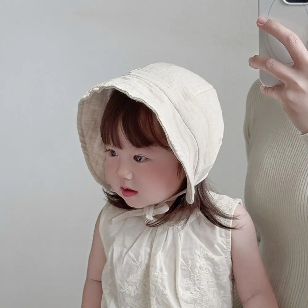 Breathable Mushroom Kids Sunhat Korean Style Foldable Baby Bucket Hat Summer Cotton Sun Protection Panama Hat 5-24 Months