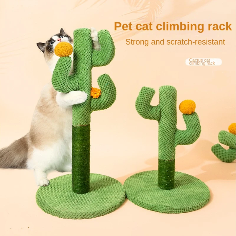 Sisal Cat Scratch Post Claw Sharpener Cactus Cat Scratching Board Cat