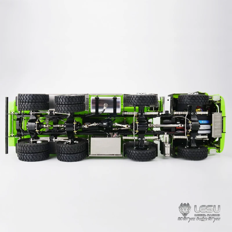 1/14 Simulation Truck mud head 8X8 hydraulic U bucket dump truck with new central differential differential lock bridge model RC 3
