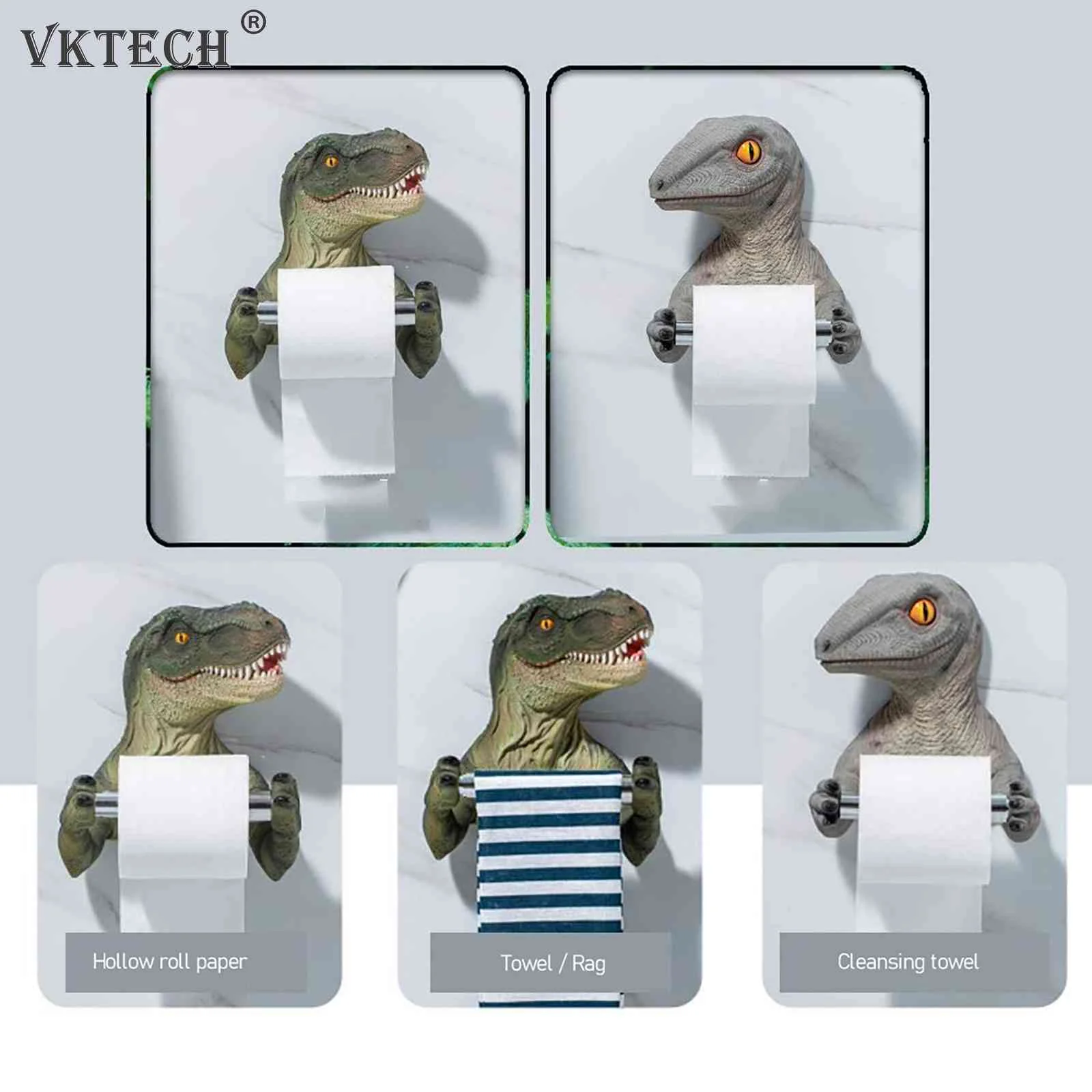 Wyxy Porte-Rouleau de Papier Dinosaure, Porte-Rouleau de