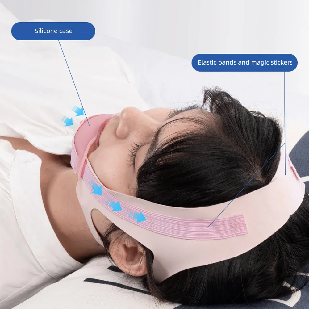 Adjustable Anti Snore Chin Belt Strap For Adults Children Mouth Breathing Correction Elastic Band Improve Sleeping Care Tool 3
