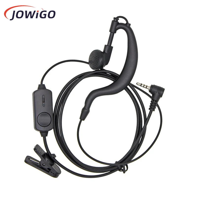 4 PCS 2 Pin K Plug Walkie Talkie Earwear Unilateral Headphone Earphone Earpiece For Baofeng 888S UV5R Kenwood TYT Wouxun