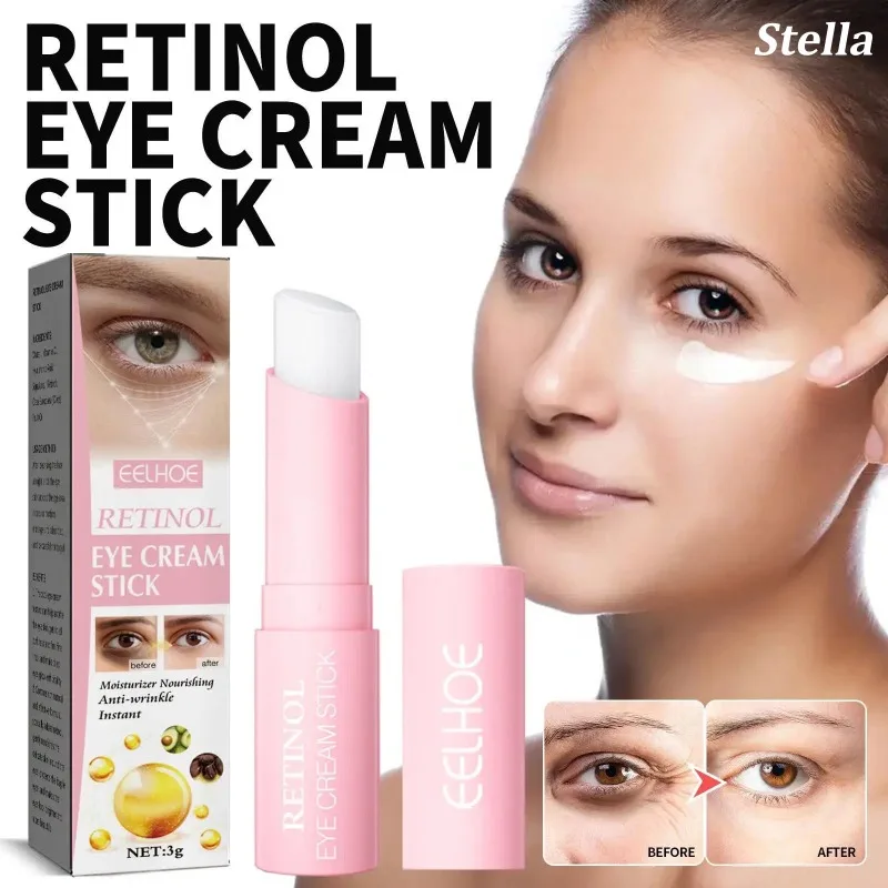 

Instant Anti-Wrinkle Retinol Eye Cream For Face Remove Dark Circles Eye Bags Care Anti-Puffiness Lifting Moisturizing Balm Stick