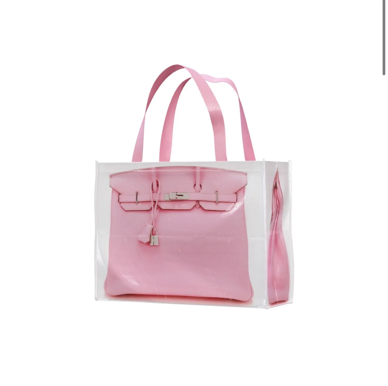 INS blogger spoof idea grocerybags remake Fitness Casual Bag Birkin bag