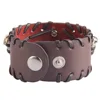 Fashion Gothic Punk Skull Metal bullet Leather Bracelet Men Bracelets & Bangles Male Arm Jewelry Red and black 2022 Accessor 5