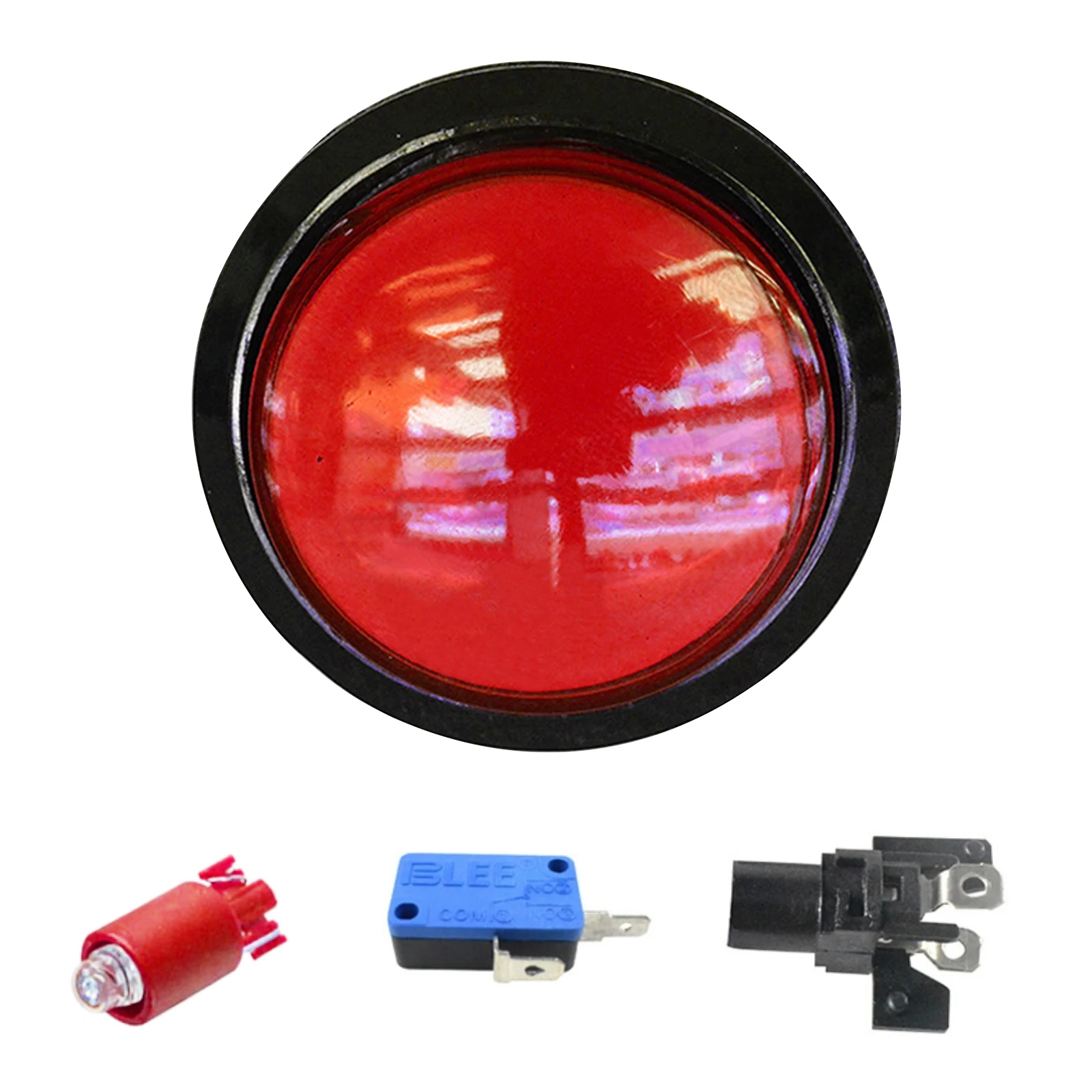 Illuminated 45mm Round Arcade Game Button Switch