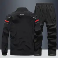 2025 décontracté coupe-vent ensembles de course vêtements de Sport hommes Jogging Sport veste + pantalon survêtement grande taille respirant vêtements d'entraînement 4
