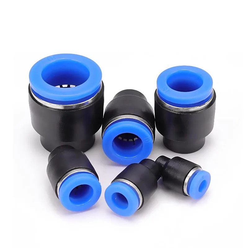 20/50pcs 4mm/6mm/8mm/10mm/12mm Pneumatic Plug Fittings Quick Nylon Fitting Hose Tube Push Fit Dustproof Seal Connector Air Line