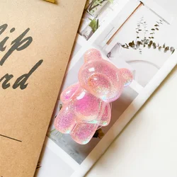 Korea Glitter Bear Phone Holder & Foldable Stand (Pink)