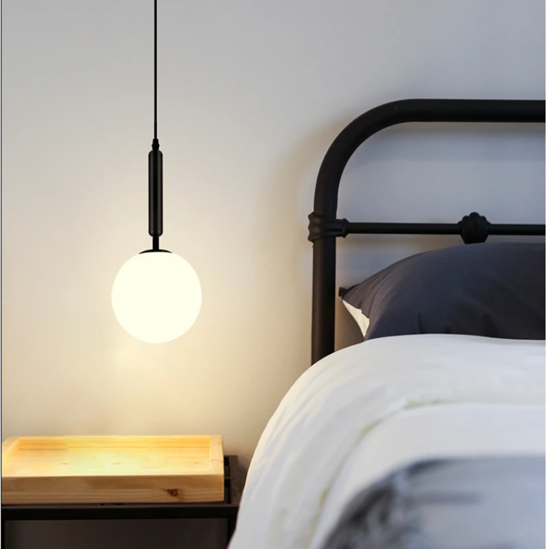 XCLuuHY Modern Pendant Light Nordic Minimalist Hanging Lamp Ceiling Decoration Glass Ball Lighting Living Bedroom Dining Room - Image 4