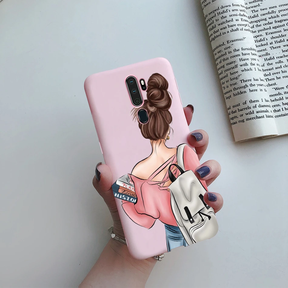 For OPPO A5 2020 Case For OPPO A9 2020 Fashion Phone Back Cover Soft Beauty Girl Silicone Case For OPPO A9 A5 A 5 A 9 2020 Funda cases for oppo cell phone