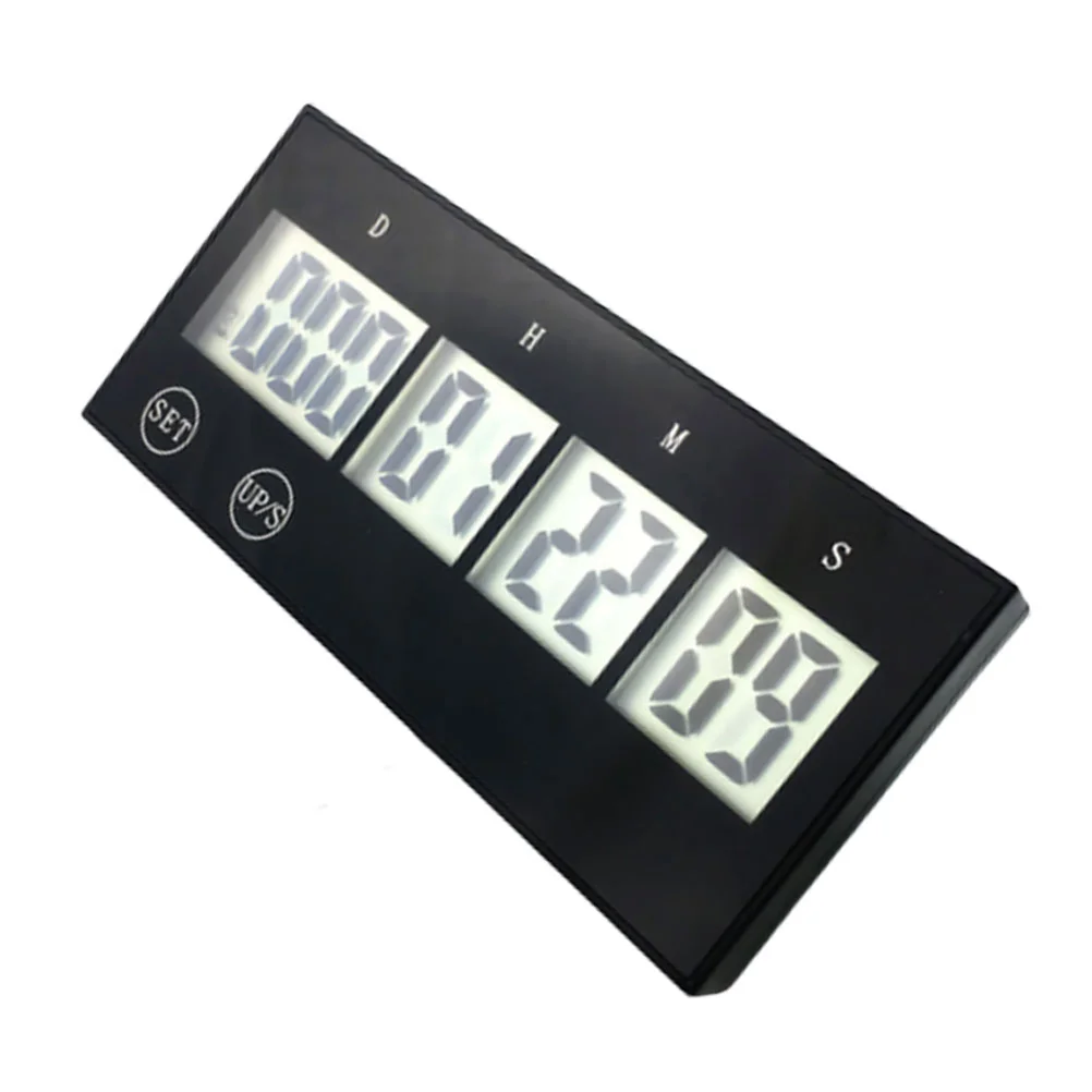 

School Examination Timer Wall Clock Students Timer Exam Goal Countdown Timer (Black)