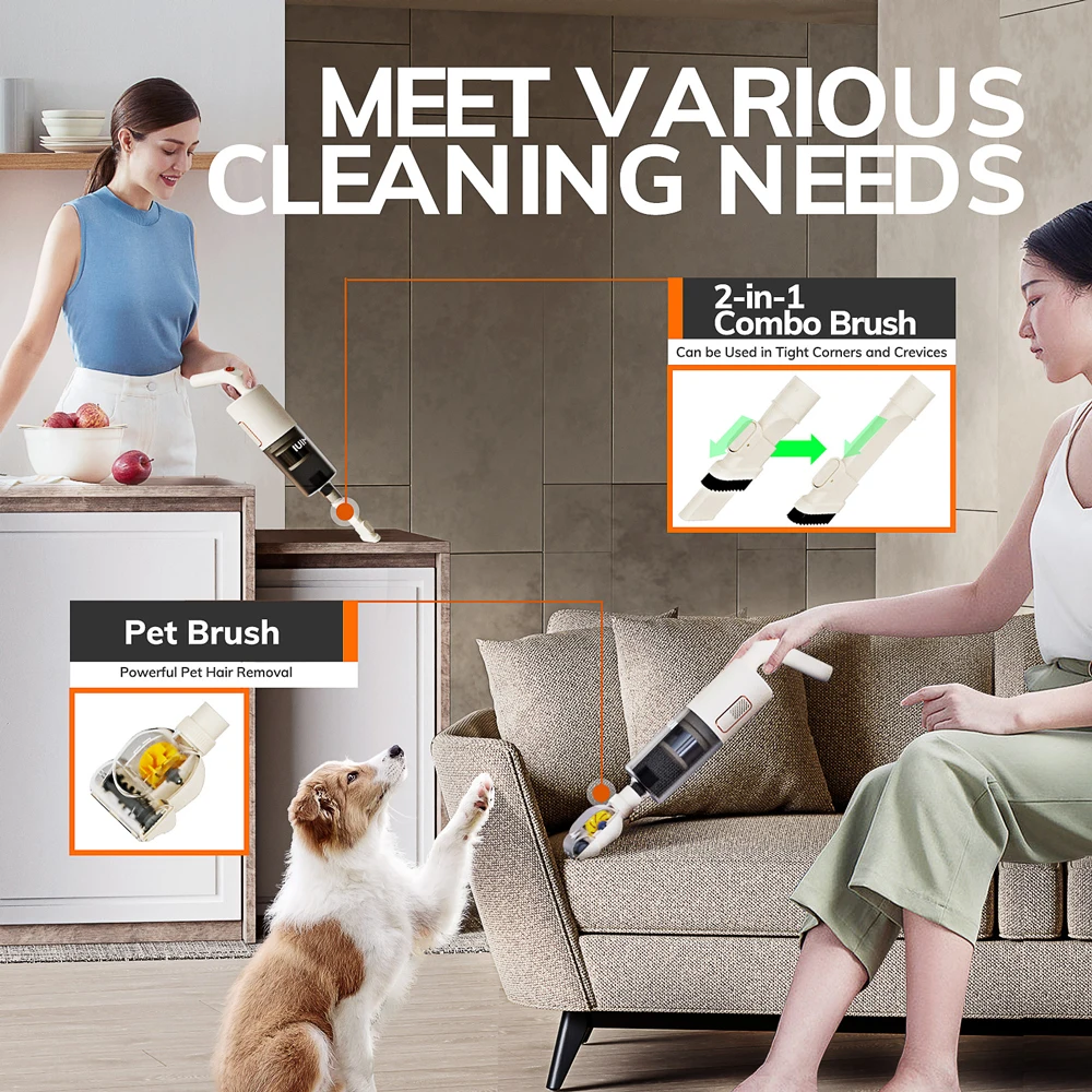 Wet & Dry Vacuum Cleaner – 5M Corded Multi-functional Floor Cleaner for Home and Office. 4
