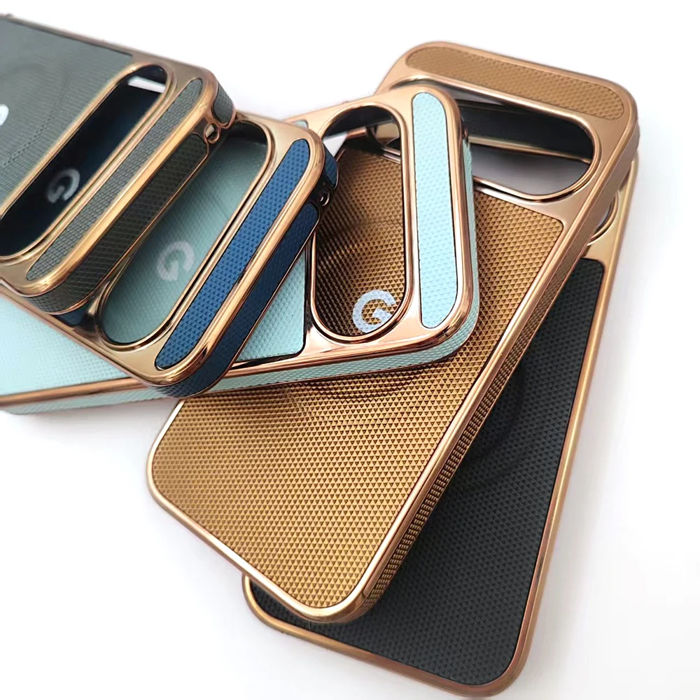 Sleek Metal Shockproof Magnetic Wireless Charging Protective Armor Phone Case