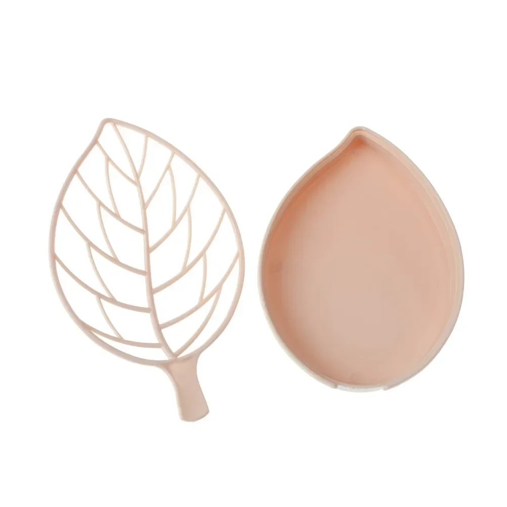 soap holder shower soap tray soap dish rack INS Leaf Shape Non Slip Soap Box Toilet Shower Tray Draining Rack Bathroom Gadgets