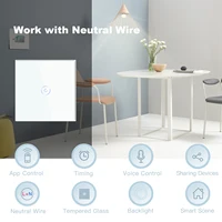 BSEED WIFI Touch Switch 1/2/3Gang 2Way Wifi Smart Switch Touch Sensor Wall Switch Tuya Google Alexa Smart Life Control - Image 3