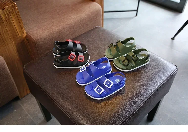 Kids Sandals Boys Girls Beach Shoes Soft Lightweight Closed-Toe Outdoor Children's Toddler Sandasl for Baby Shoes Summer 6