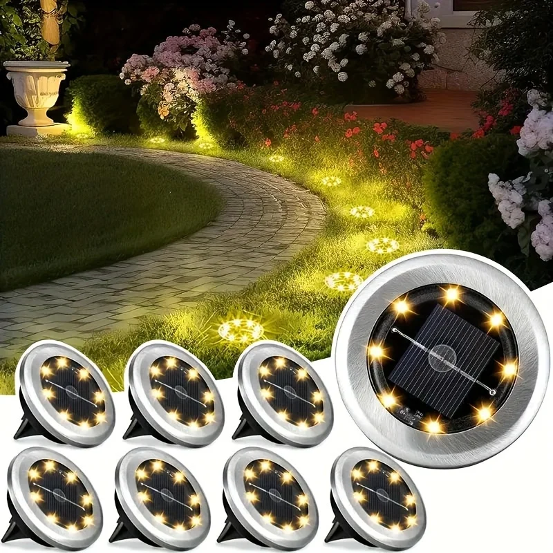 รูปสินค้า ไฟพื้น LED พลังงานแสงอาทิตย์ 4 ดวง