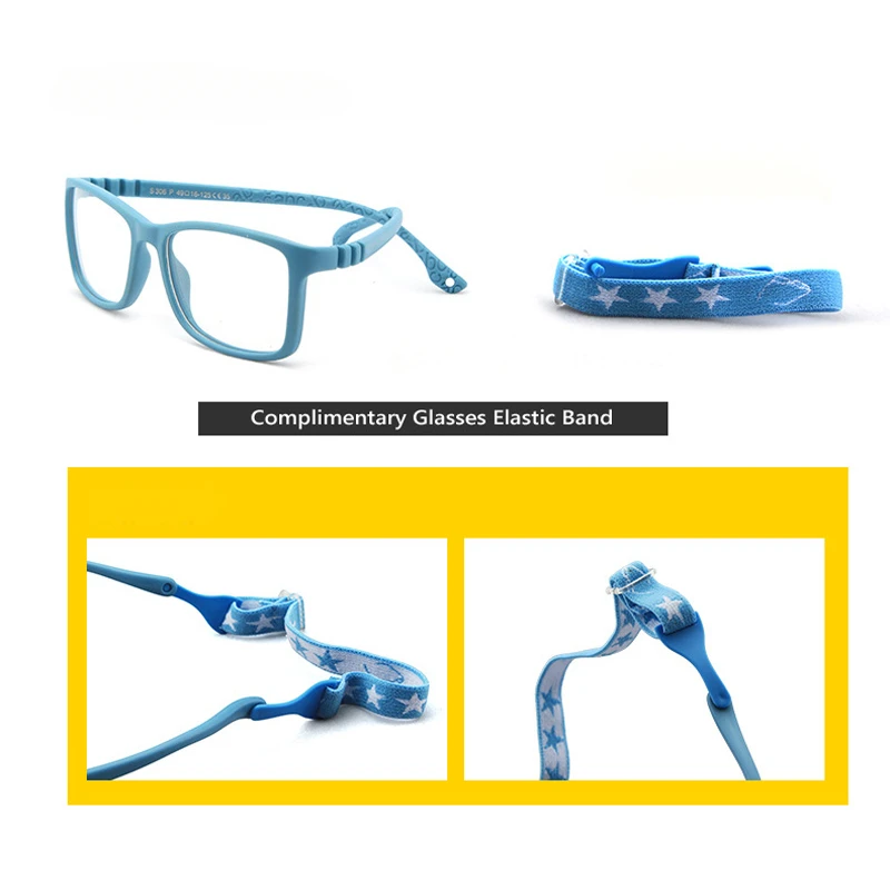 Kids Glasses Square Blue Light Kids Glasses Frame Children Optical Eyewear Boy Girl Computer Transparent Blocking Anti Reflective Eyeglasses