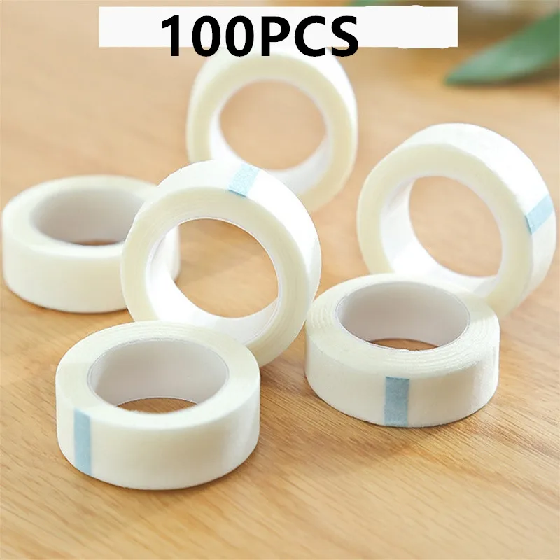 5/10/50/100PCS 9M*1.25CM White Tape Eye False Lashes Patch Breathable Medical Paper Tapes Eyelash Extension Lint Eyelid Sticker Eyelash Patch Eyelash Patches Eyelash Extension Tape Eyelash Accessories Eyelash Extension Supplies