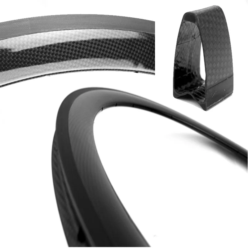 23/25mm Width 700C Carbon Road Bike Rims 38mm Tubular / Clincher Carbon Fiber Bicycle Rims R38