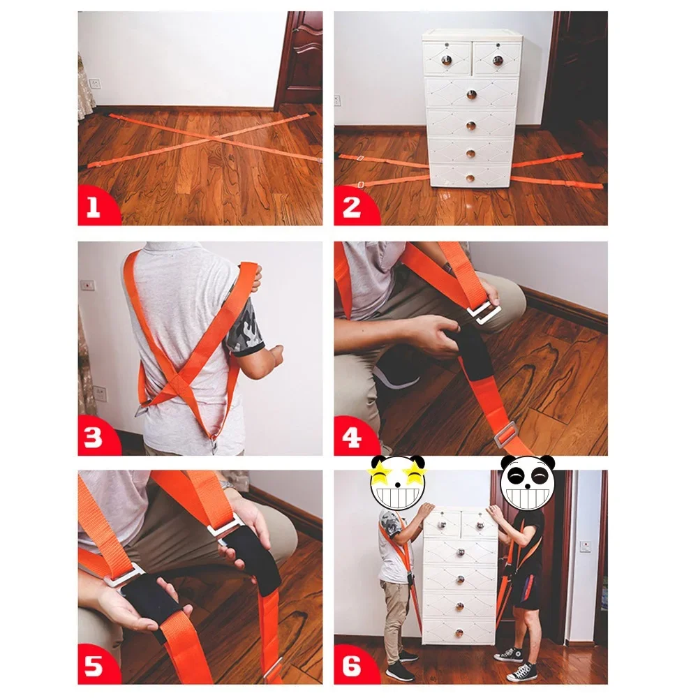 Furniture Moving Carrying Straps Shoulder Forearm Carry Rope Lift Heavy Furniture Transport Belt Ropes Lifting Cord Moving Strap moving straps,moving rope,cargo strap