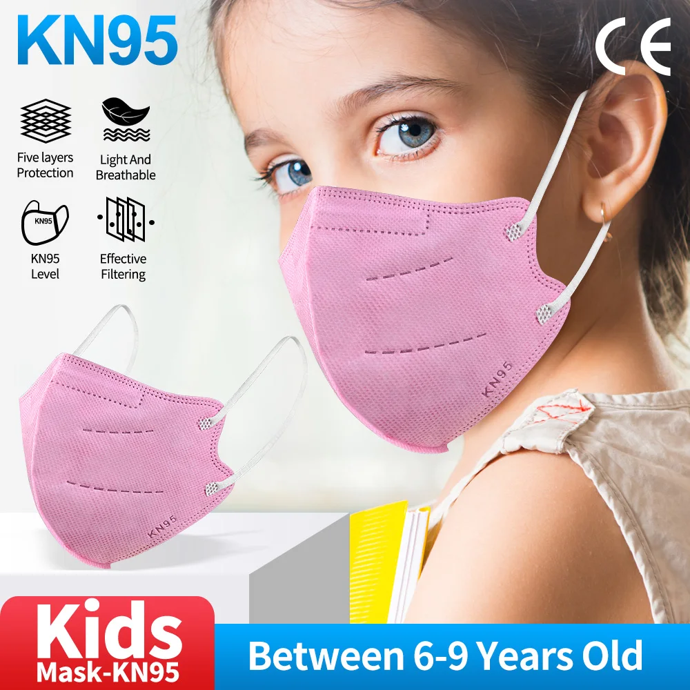 6-12 Aged Kids FFP2 Face Mask Reusable Mascarilla KN95 Infantil Facial Masque Enfant Children\'s Mouth Masks Mascarillas Niños