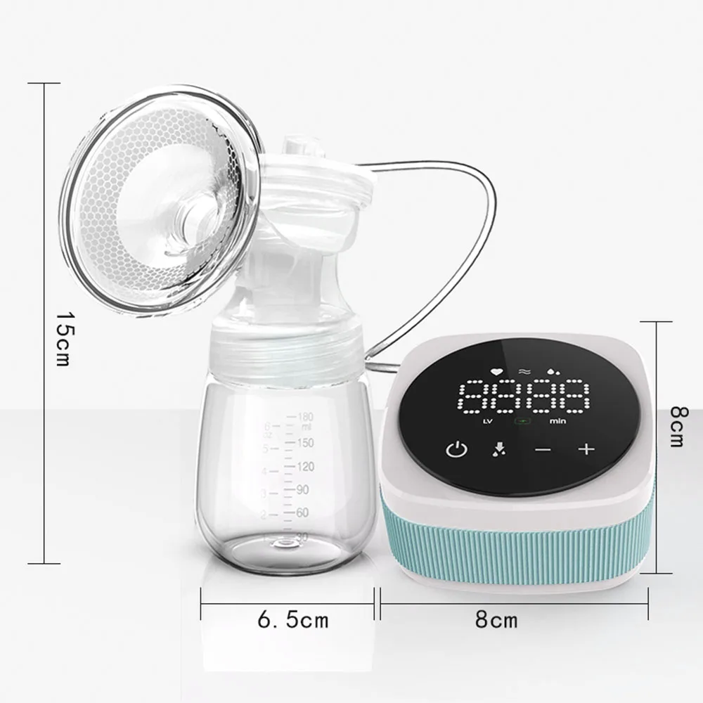 Double Electric Breast Pump Hands Free Breastfeeding LED Screen 3 Modes 9 Suction Level Low Noise 180ml electric breast pump