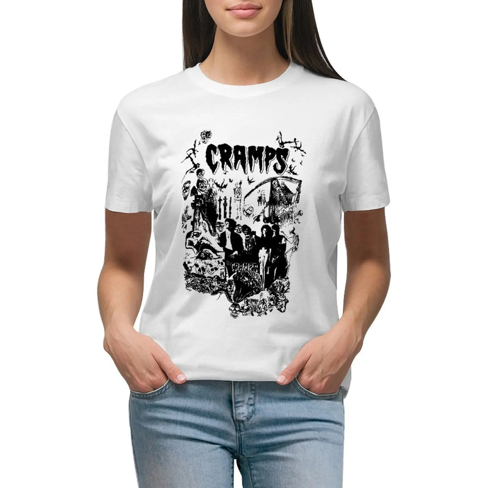 

Funny Music Lover Gift The Cramps For Fans T-shirt kawaii clothes funny Female clothing t-shirts for Women graphic tees