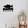 Crochet 1pc Bass Fish Key Rack Hanger, Iron Wall Stickers Wall-mounted, Hooks, Key Holder, Key Hanger, Towel Rack, Coat Rack 4