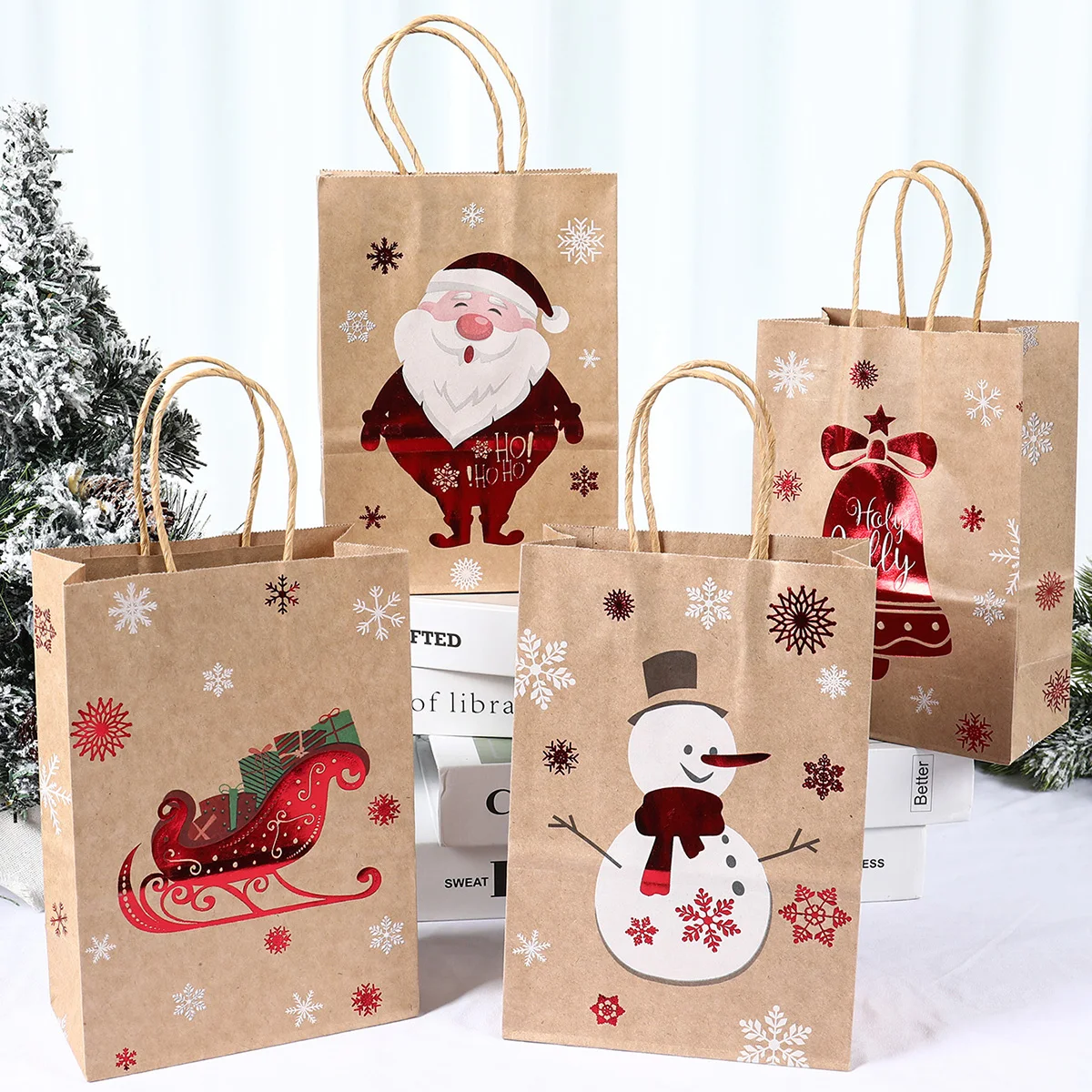 Simpeak 24 Pezzi Natale Sacchetti Regalo di Carta Kraft con Adesivi,Sacchetti di Caramelle di Natale Sacchetti di Carta Kraft per Feste di Natale Regalo di Caramelle e Dessert (24 * 13 Simpeak 24 Pezzi Natale Sacchetti Regalo di Carta Kraft con Adesivi,Sacchetti di Caramelle di Natale Sacchetti di Carta Kraft per Feste di Natale Regalo di Caramelle e Dessert (24 * 13