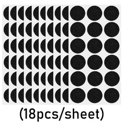 Self-Adhesive Non-Slip Felt Furniture Pads - 180pcs(10 Sheet) (Black Round)
