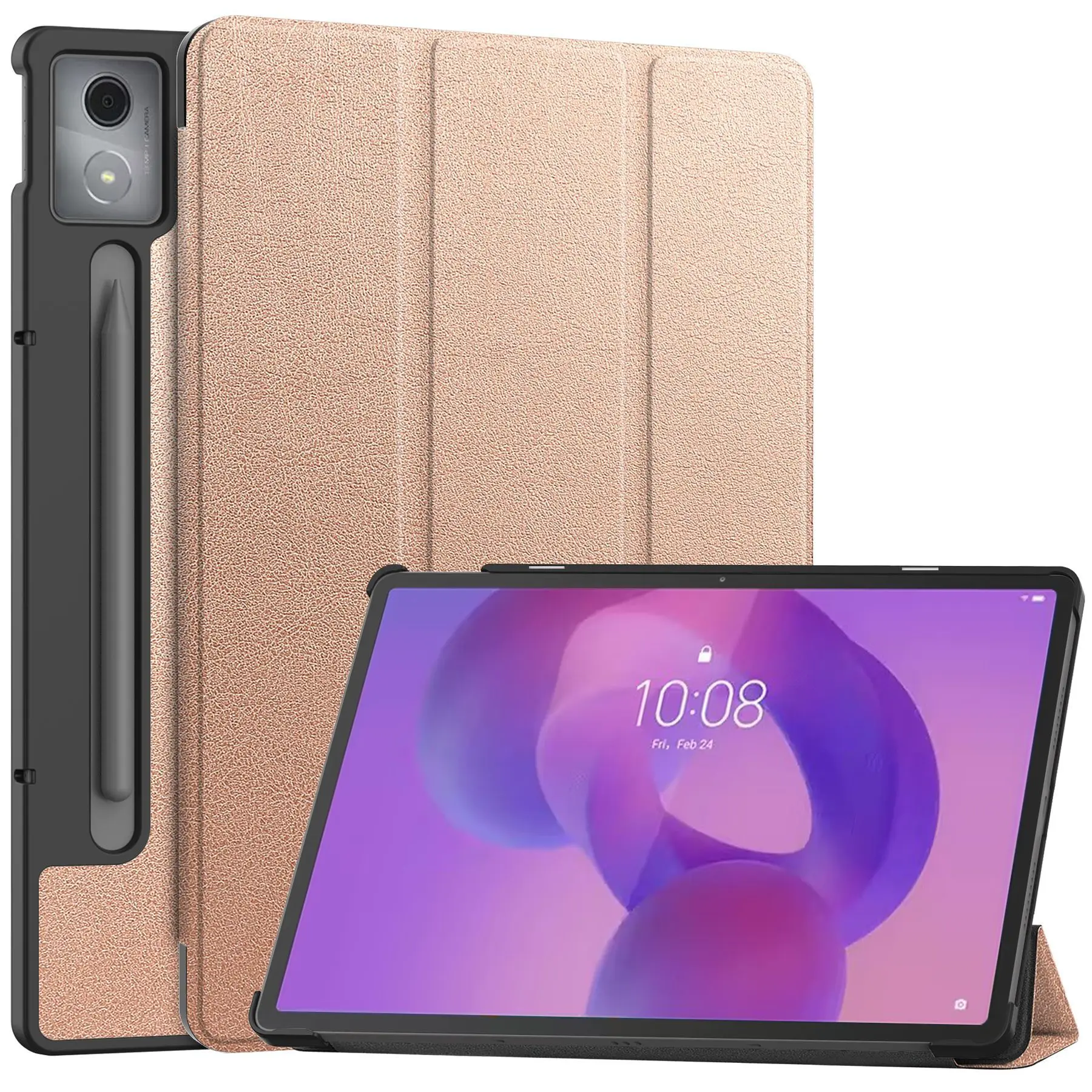 Premium Magnetic Tri-Folding PU Leather Stand Cover