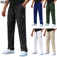 Men's Casual Pants Sweatpant Breathable Sports Trouser Elastic Waist Straight Wide Joggers Running  Workout Long Pants Men