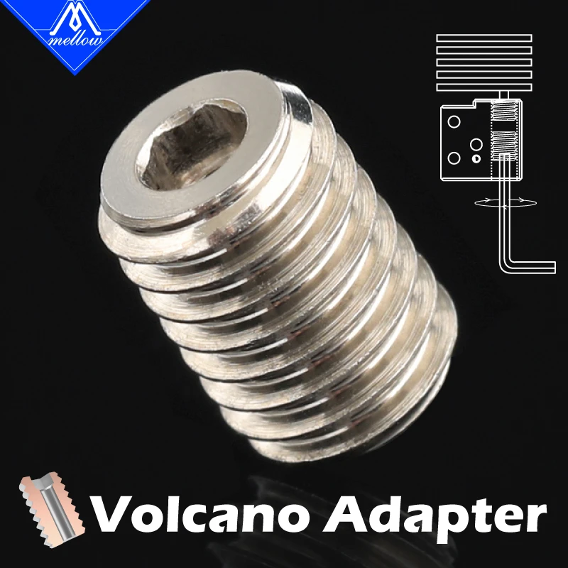 motor stepper printer Mellow High Flow CHT Nozzle Copper Volcano Adapters For Volcano / Volcano Crazy Heating Block To V6 Nozzle Hotend head of print