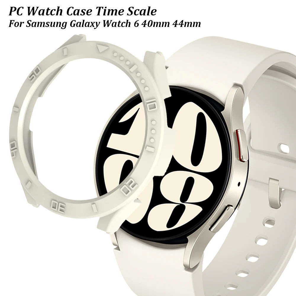 

Watch Case for Samsung Galaxy Watch 6 40mm 44mm No Screen Protector Plastic Hard Frame Shell for Samsung Galaxy 6 40mm 44mm Case